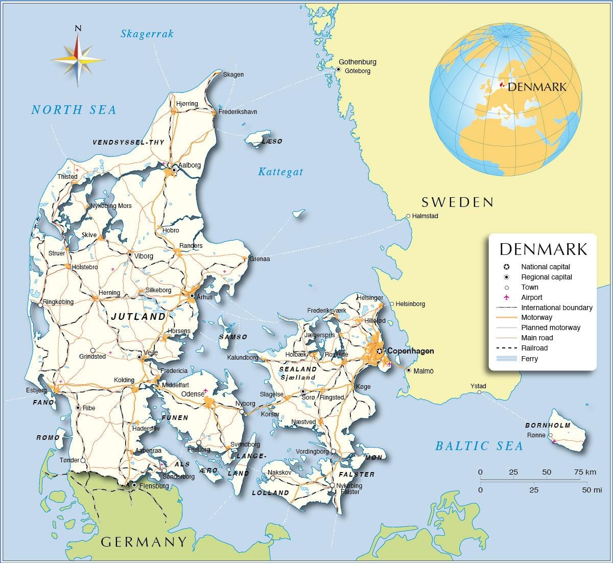 Ramani ya denmark bandari