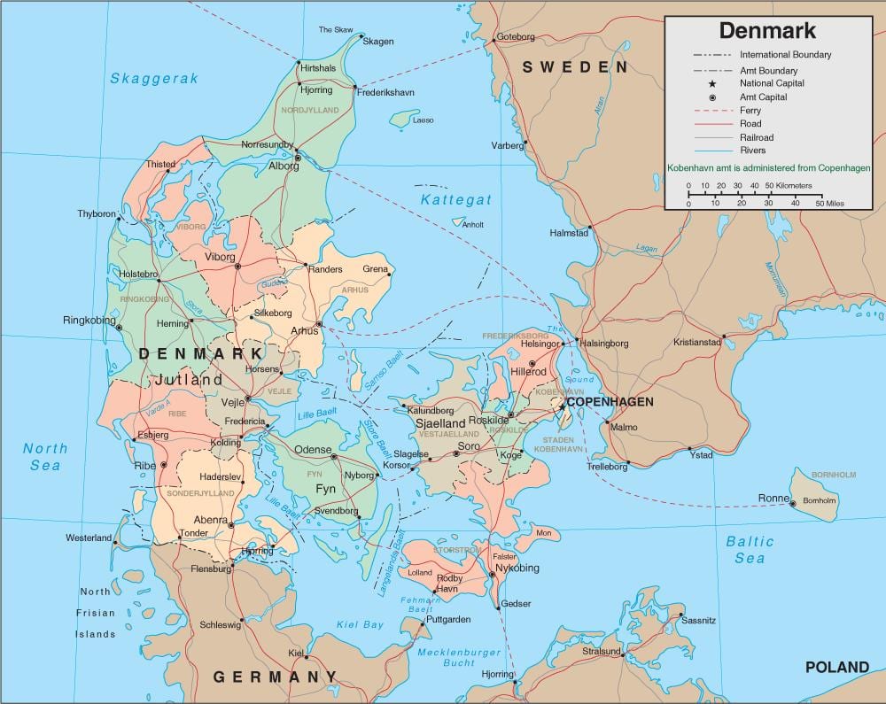 Ramani ya denmark feri