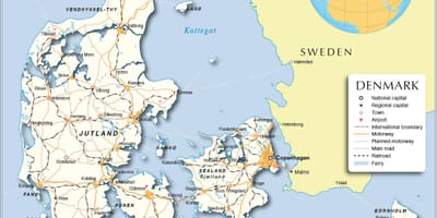 Ramani ya denmark bandari