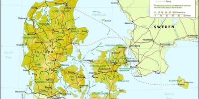 Ramani ya denmark jiografia 