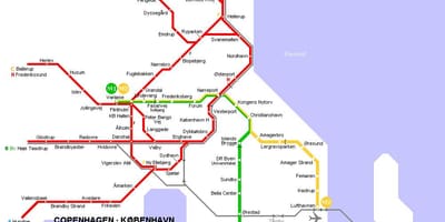 Ramani ya denmark metro 