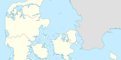 Ramani ya denmark vector