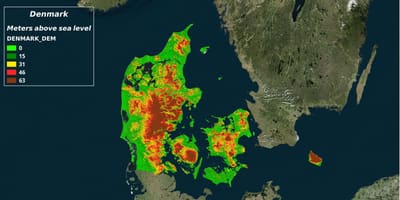 Ramani ya denmark hali ya hewa 