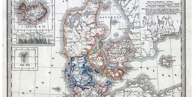 Ramani ya zamani ya denmark